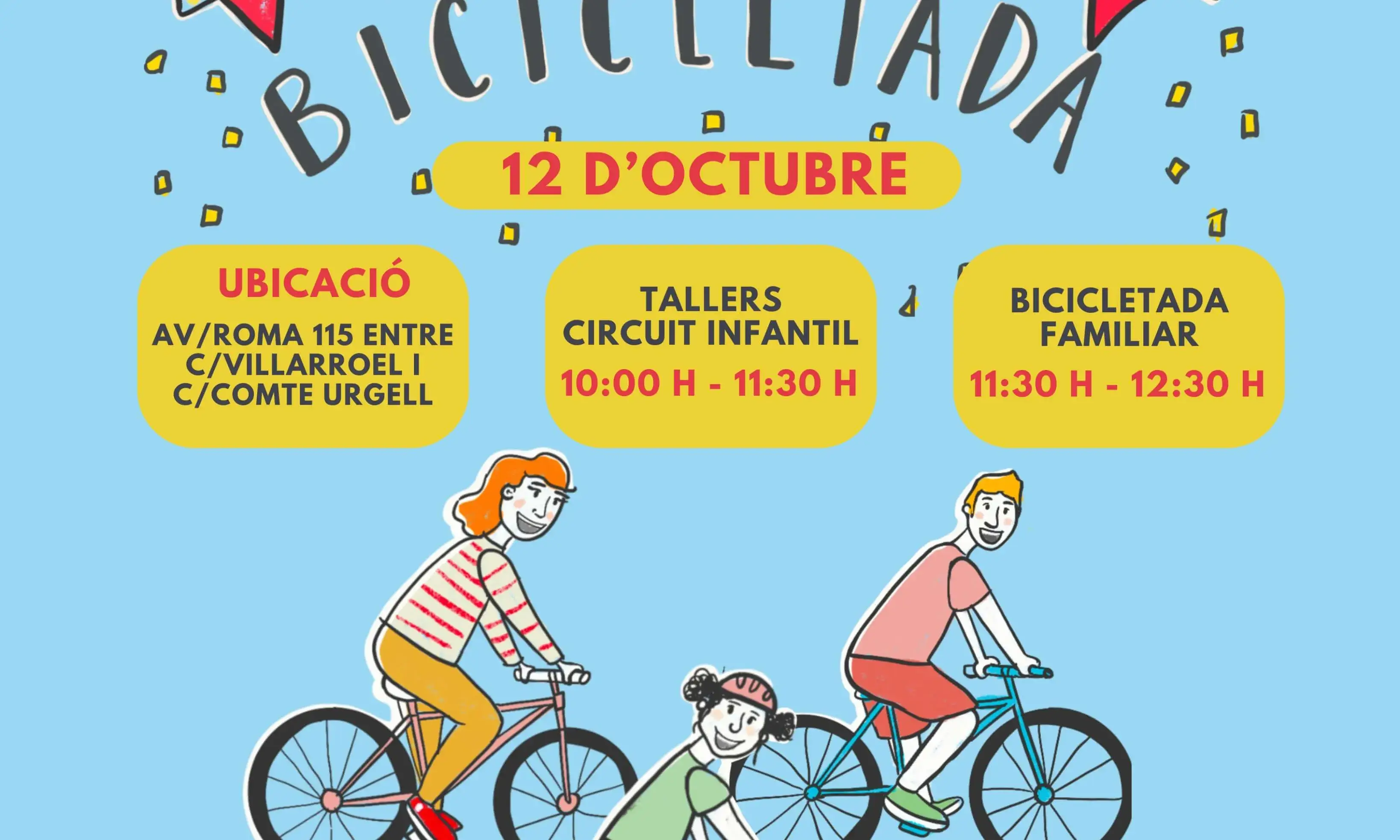Cartell oficial de La Bicicletada.