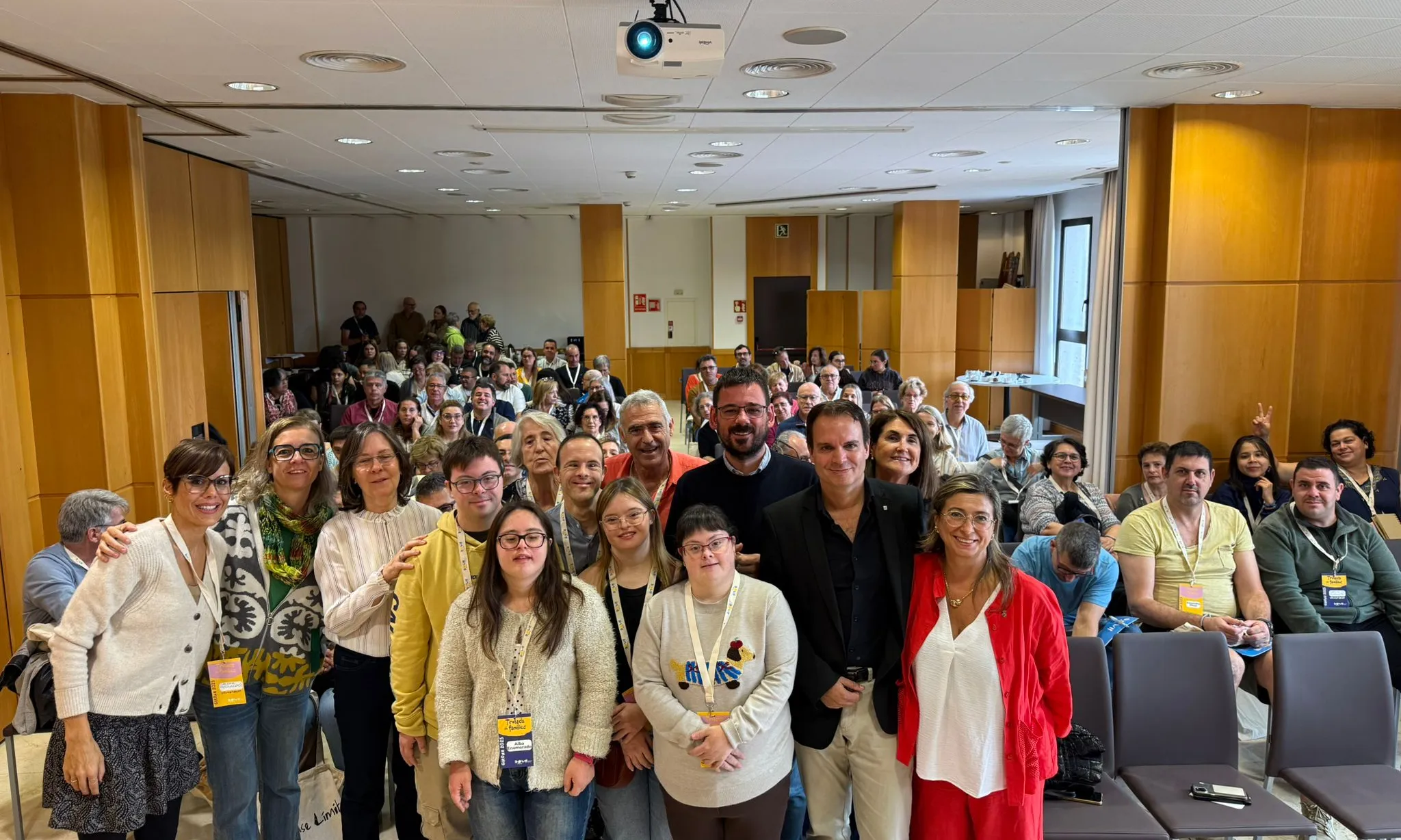 Alcalde de Girona amb les famílies de Down Catalunya