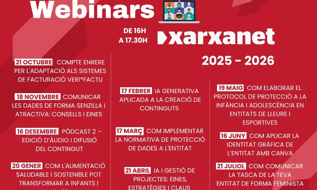 programa dels webinars