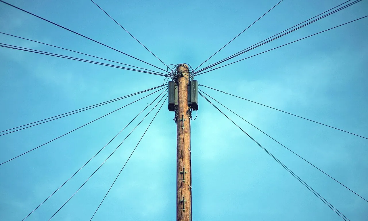 Un pal d'electricitat. 