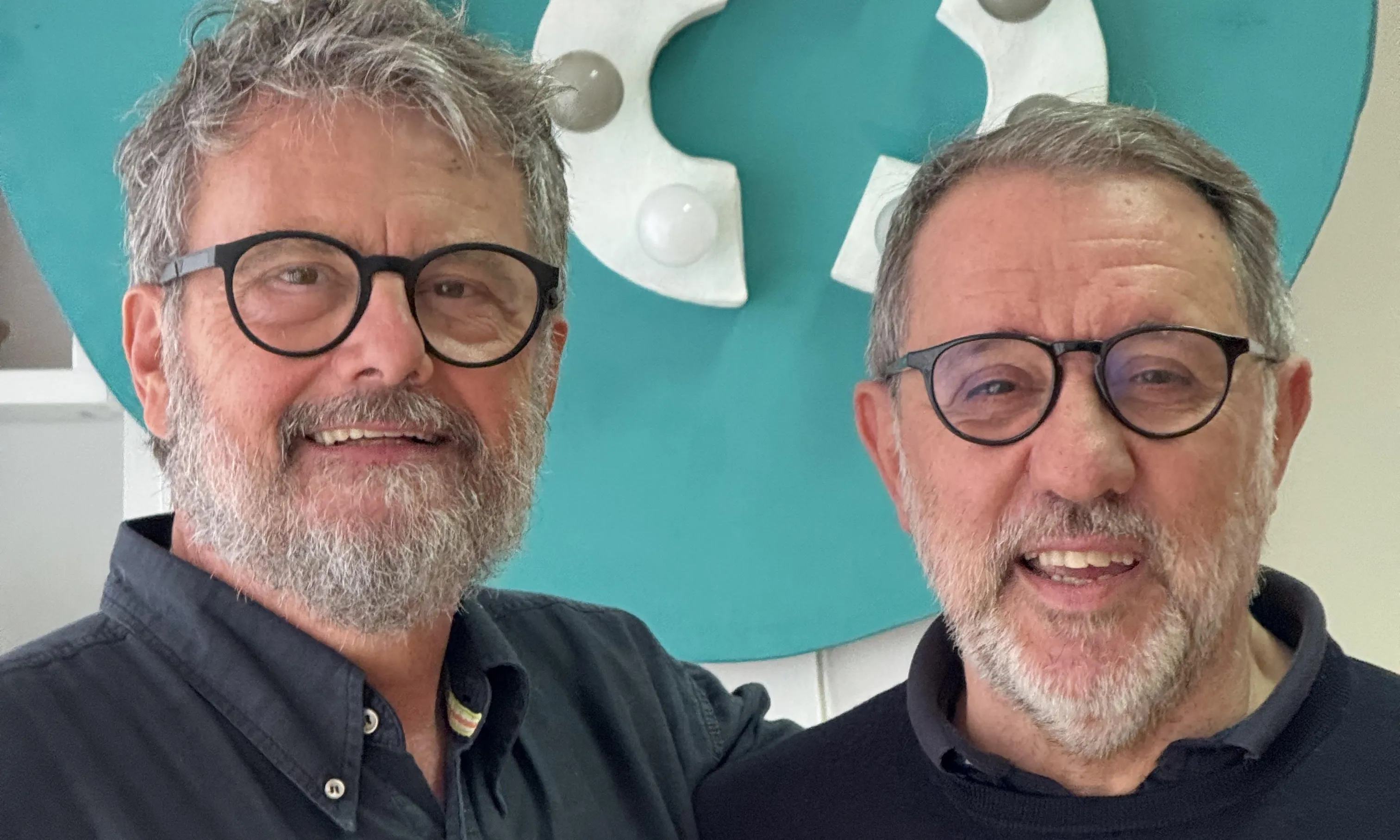 El Xavier Gimeno i el Xavier Florensa, impulsors i facilitadors del cercle d'homes de l'Espai BES.