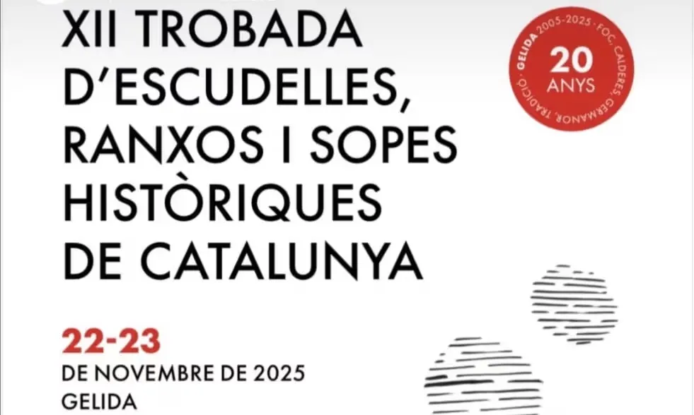 Cartell oficial de la 12a Trobada d’Escudelles, Ranxos i Sopes Històriques.