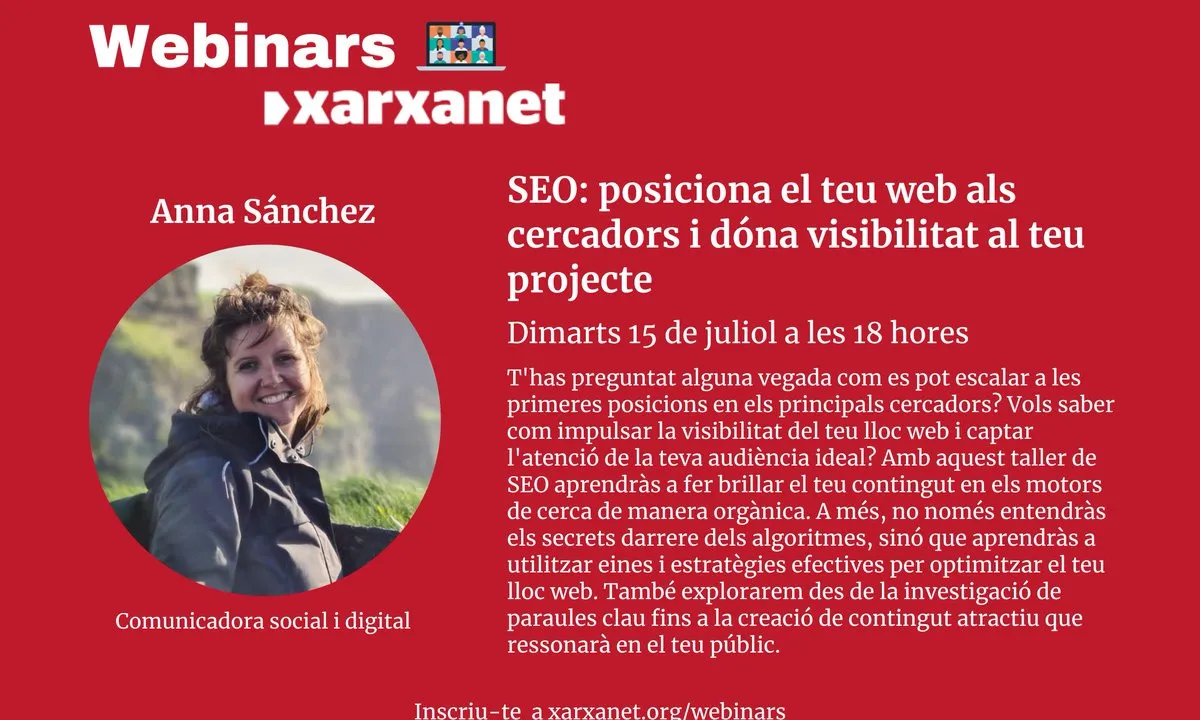Cartell del webinar