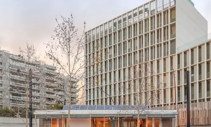 Imatge del model de llar sostenible guanyadora del tercer premi de sostenibilitat i recirculació del concurs internacional Solar Decathlon Europe 2019