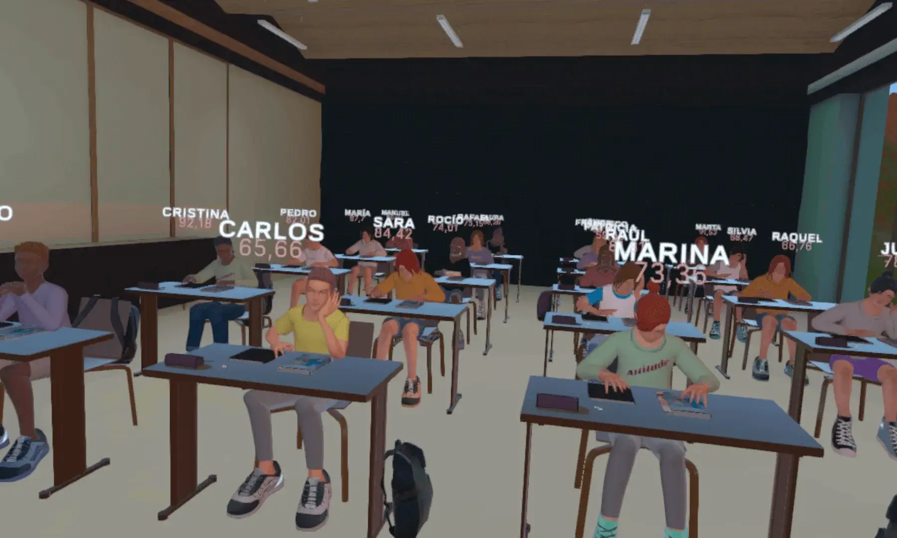 La RV permet practicar amb infants i adolescents virtuals ficticis i anticipar-se a possibles errades.