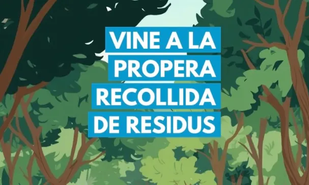 Cartell de la jornada de recollida de residus a l'Ortoll.