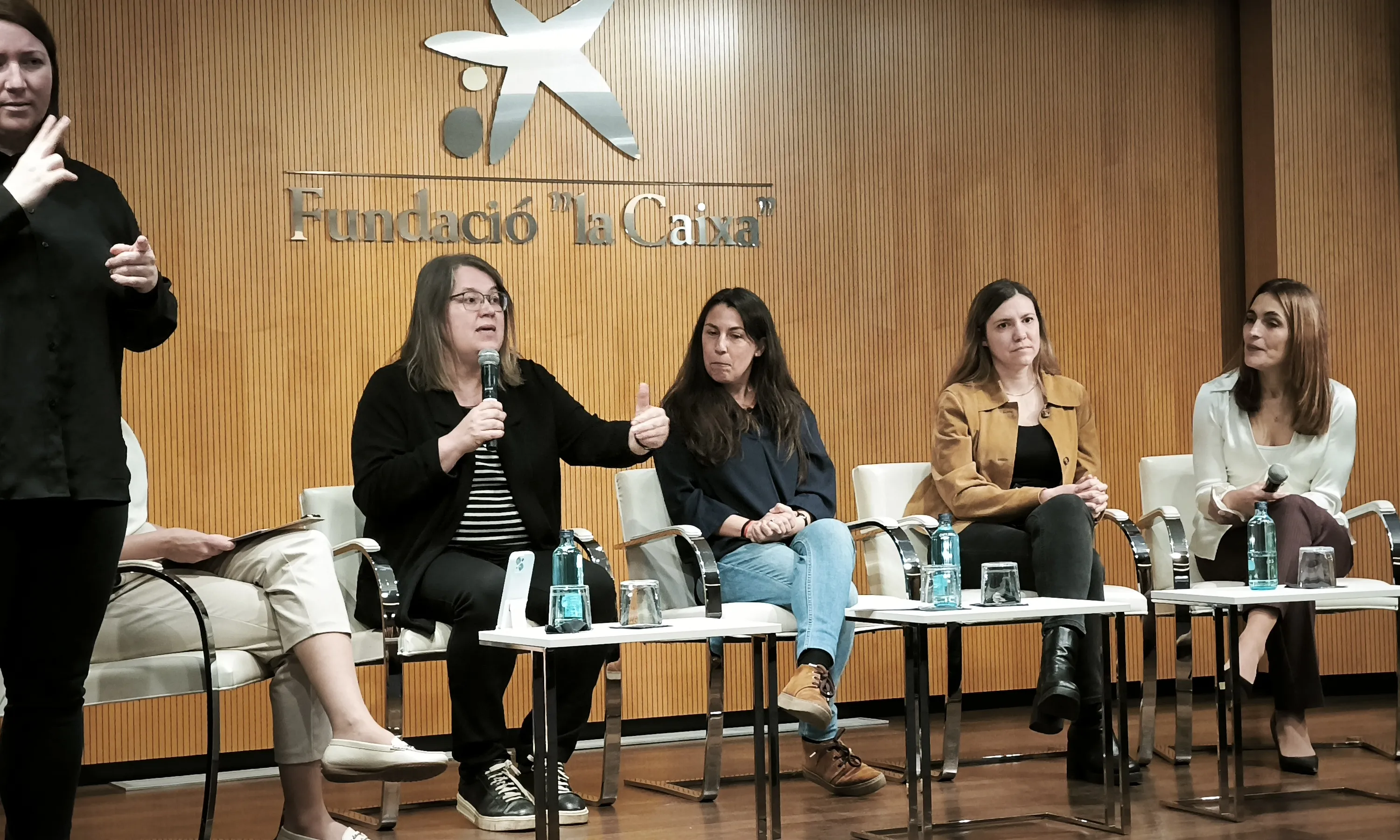 Anna Matamala en la jornada "Com fer la meva organització més inclusiva i accessible?" organitzada per la CCFundacions.