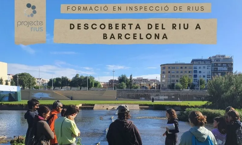 Cartell oficial de l'activitat 'Descoberta del riu a Barcelona'.