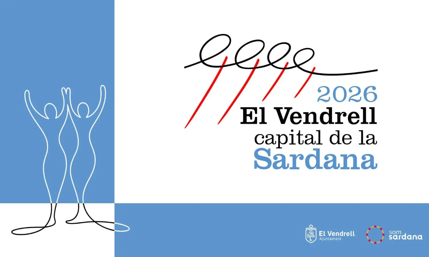 Cartell oficial del Vendrell com a Capital de la Sardana 2026.