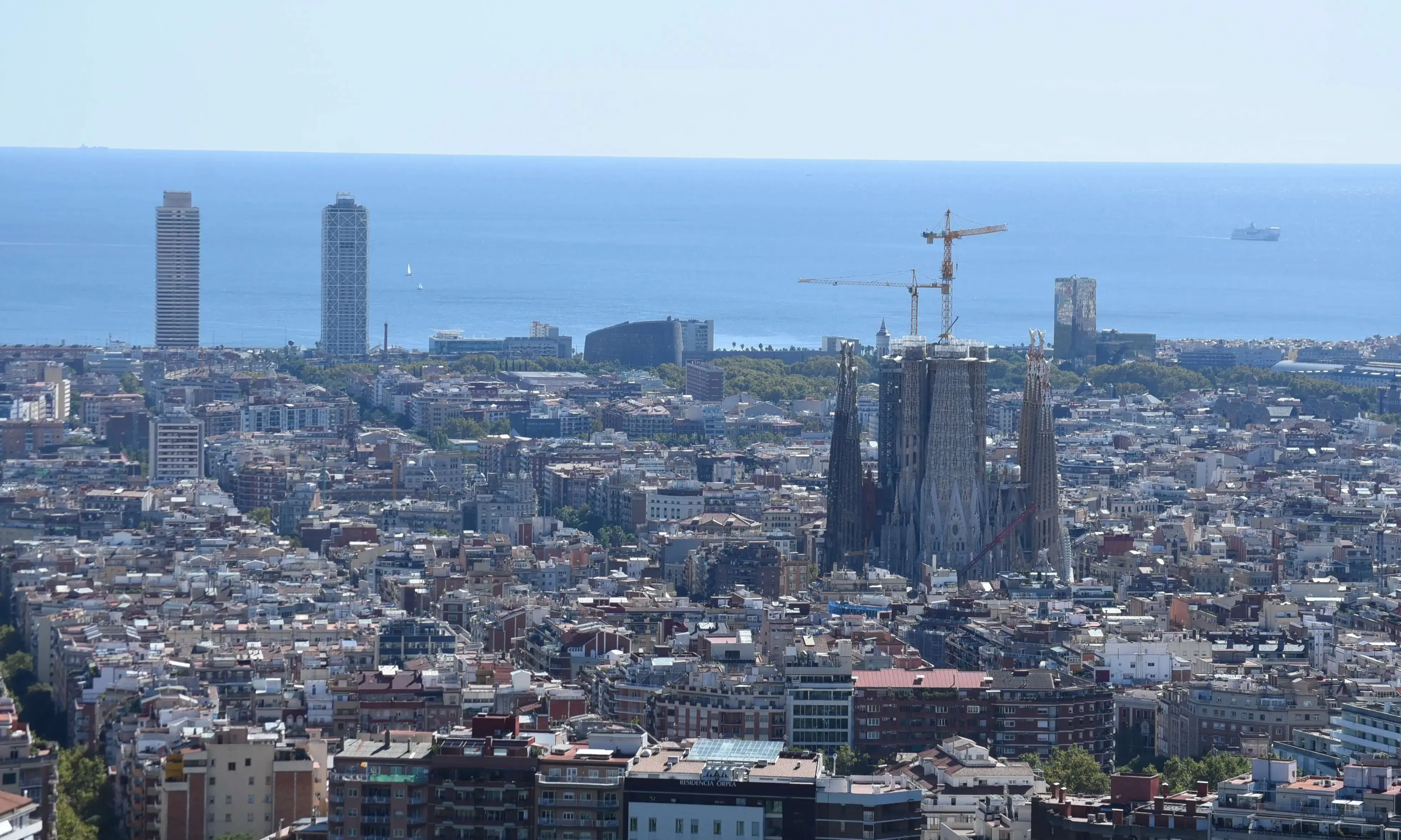 Imatge aèrea de Barcelona