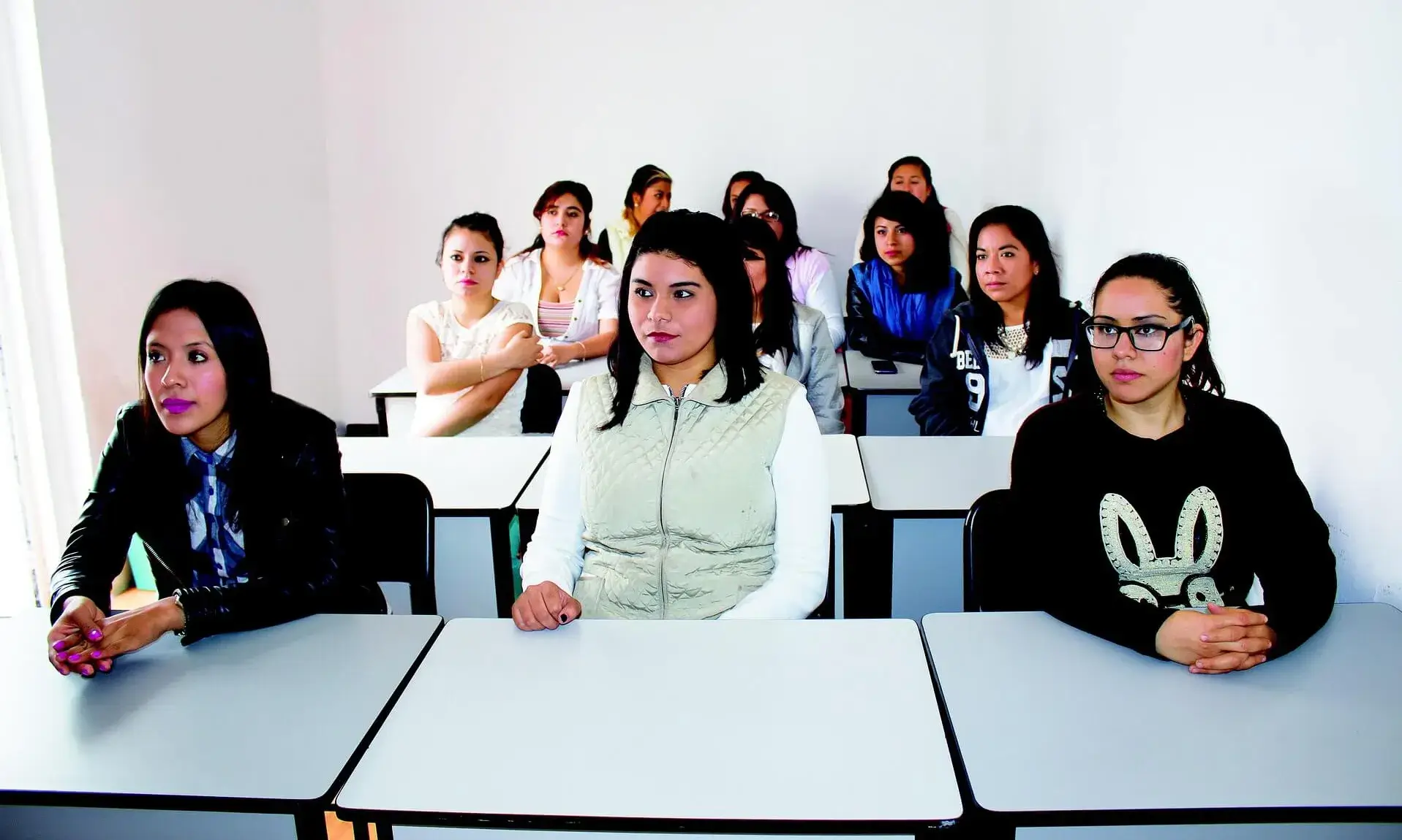 Alumnes a una classe