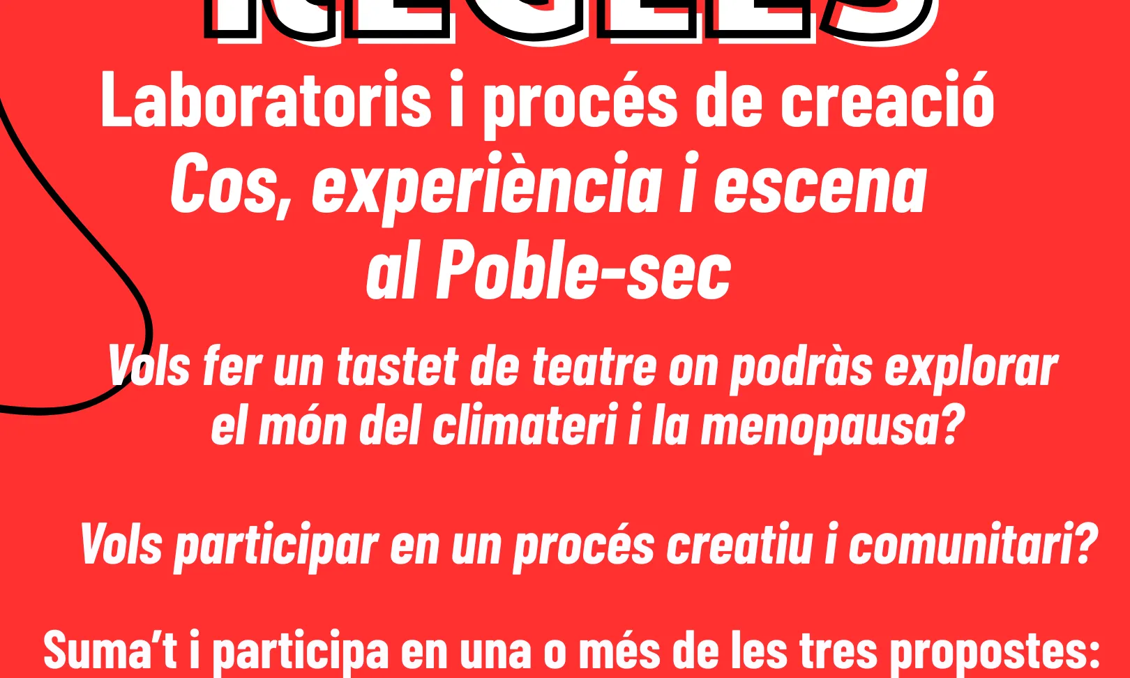 laboratoris creatius "sense regles", cos, moviment entorn la menopausa