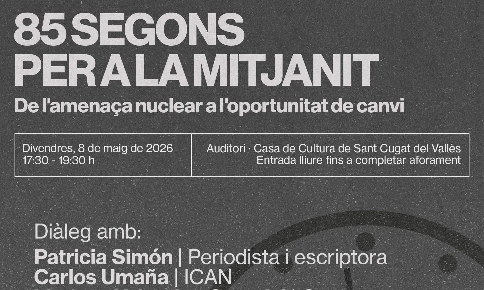 Cartell promocional de l'acte