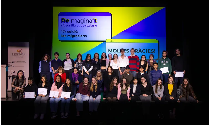 Foto de família de les guanyadores del 'Reimagina't' 2026.