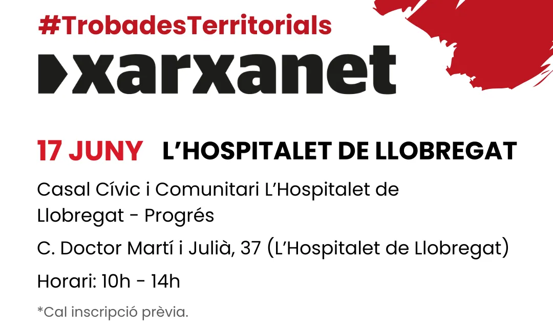 Cartell de la trobada a L'Hospitalet.