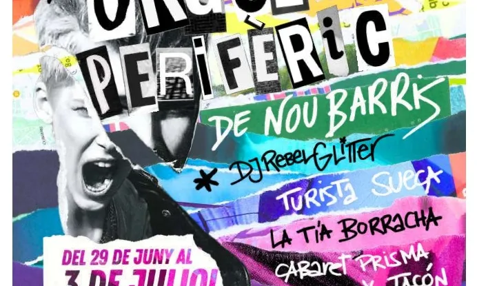 Poster amb els colors de la bandera LGTBI+ 