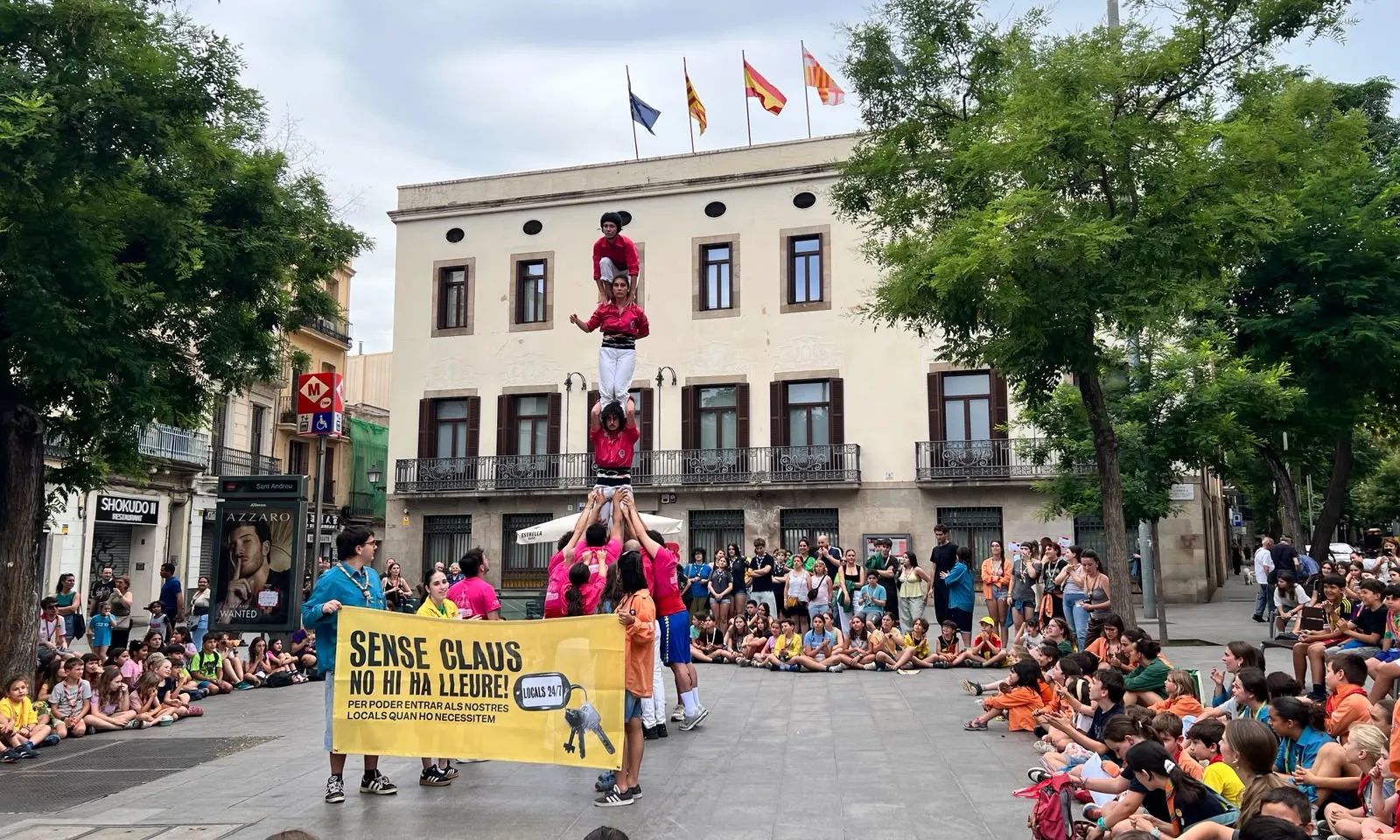 Acció al disctrice de Sant Andreu