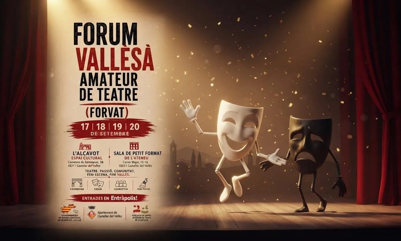 Cartell oficial del Forvat, El Fòrum Vallesà Amateur de Teatre.
