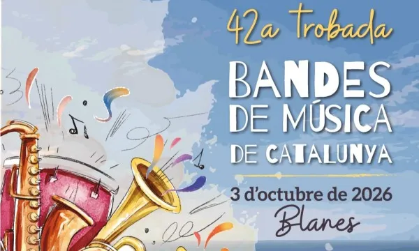 Cartell oficial de la 42a Trobada de Bandes de Música de Catalunya.