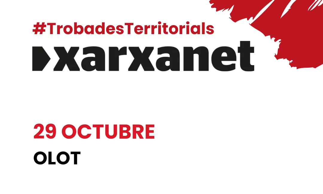 Cartell de la trobada, amb informació sobre la data, l'hora i el lloc.