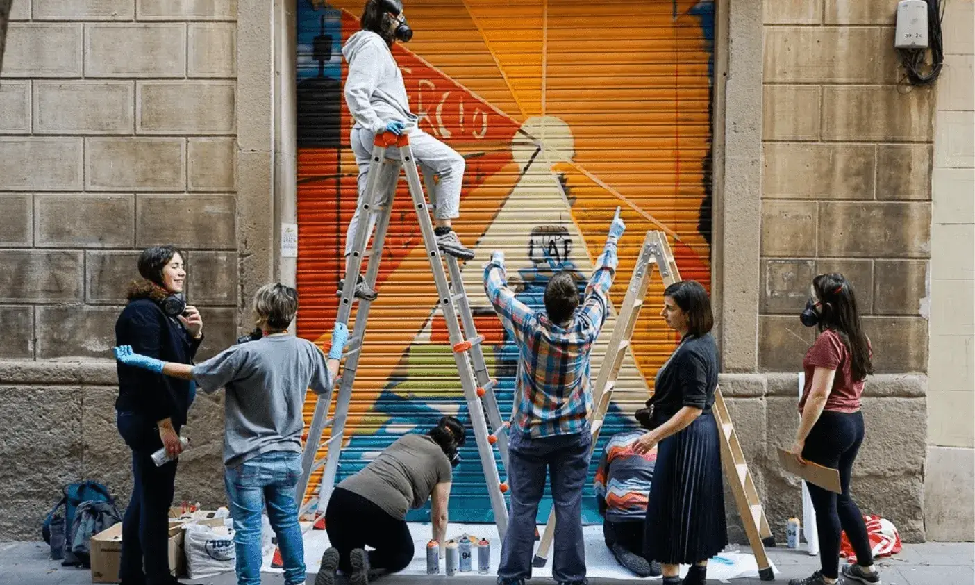 Persianes amb ànima: art urbà, memòria i creació comunitària