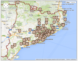 Mapa del European Clean Up Day a Catalunya