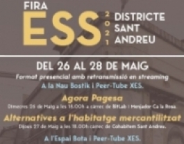Cartell de la fira ESS a Sant Andreu