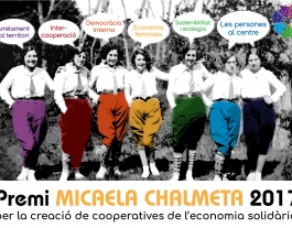 Premi Micaela Chalmeta. Font: Twitter de Coòpolis Font: 