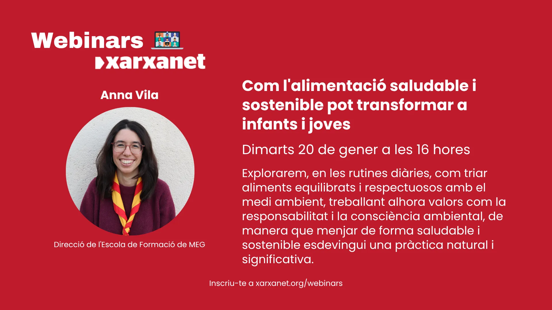 Cartell del webinar.