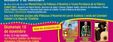 1er Festival Solidari de Pallassos Voluntaris d’Hospital de Calella Font: 