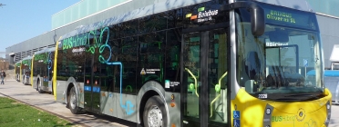 Autobús híbrid de l'Àrea Metropolitana de Barcelona Font: amb.cat