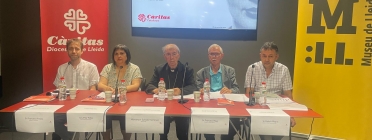 Un moment de la presentació de la 'Memòria 2022' de Càritas Catalunya, que es va fer el 6 de juliol a Lleida. Font: Càritas Catalunya