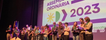 El Teatre Monumental de Mataró es va omplir amb més de 650 joves per debatre i decidir el rumb d'Escoltes Catalans per aquest nou curs 2023-24 Font: Escoltes Catalans