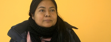 Aura López, consellera d'Economia i Producció de la Unitat Indígena del Poble Awá (UNIPA) i líder de la comunitat. Font: Marta Catena