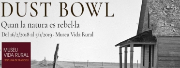 La taula rodona es relaciona amb la programació de la mostra 'The Dust Bowl. Quan la natura es rebel·la' Font: Museu de la Vida Rural