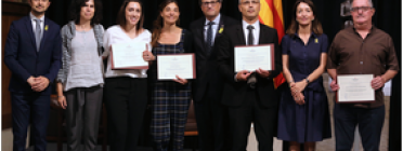 Foto de grup dels guanyadors i guanyadores dels Premis Medi Ambient 2018 Font: Gencat. Ruben Moreno