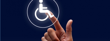 Símbol de discapacitat. Font: buscartrabajo.com Font: 