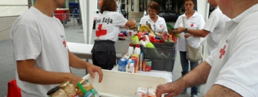 Recollida d'aliments de la Creu Roja Font: 