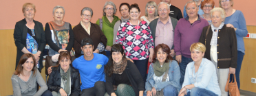 Grup de persones voluntàries de l'hospital de Palamós Font: 
