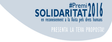 L’Institut de Drets Humans de Catalunya convoca el Premi Solidaritat 2016 Font: 