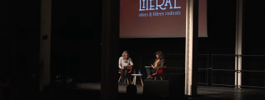Yayo Herrero i Ingrid Guardiola conversen a la fira Literal Font: Literal