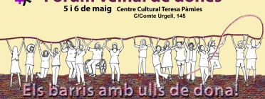 Cartell del Fòrum veïnal barcelonès de dones