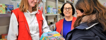 La recollida de joguines s'està coordinant des de la nau que la Creu Roja té a Vilablareix. Font: Creu Roja Catalunya