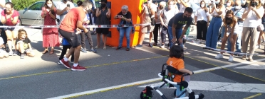 Una imatge de la cursa de l'Esquerra de l'Eixample, a Barcelona, fa un any. Font: Cursa infantil adaptada de l'Esquerra de l'Eixample