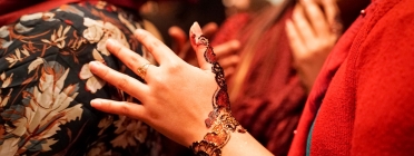 Un tatuatge fet durant els tallers de la Festa Intercultural de la Dona del 2021. Font: Diàlegs de Dona
