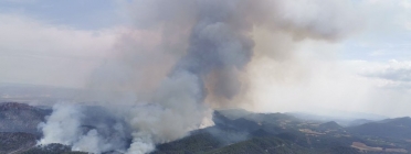 Incendi a Santa Coloma de Queralt aquest juliol. Font: Bombers