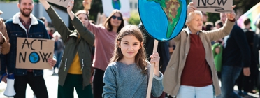 Ecoserveis treballa per incloure les demandes de la gent jove en les polítiques climàtiques locals. Font: Ecoserveis