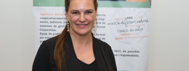 Elena López és la directora d'Enginyeria Social de la Setmana de la RSC a Catalunya.  Font: Setmana RSC