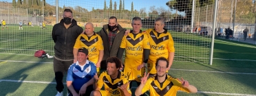 Alguns dels membres de l'equip Fundació Futbol Badalona - Sique, fundat a inicis de 2022 amb l'objectiu de visibilitzar la discapacitat en l'esport. Font: Fundació Sique