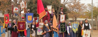 Imatge de la XIII Trobada de la Dona Trabucaire celebrada durant el 2022 al Prat de Llobregat. Font: Federació Coordinadora de Trabucaires de Catalunya